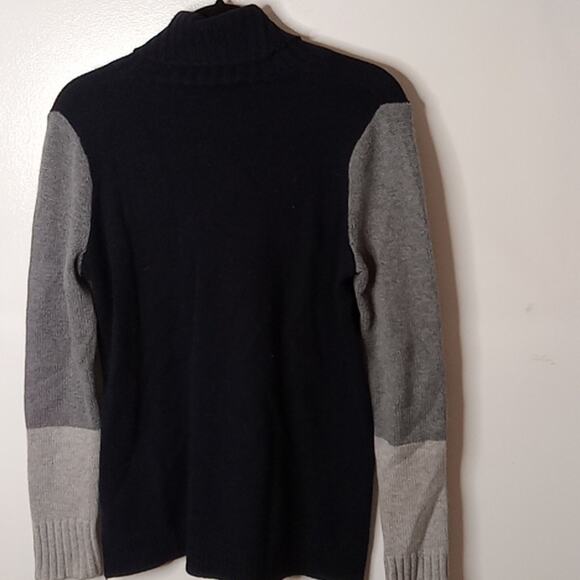 Vince Women's Small/Petite Tri Colorblock Turtleneck Sweater. Y2K, Winter, Warm - Picture 6 of 8